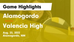 Alamogordo  vs Valencia High  Game Highlights - Aug. 23, 2022