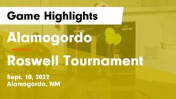 Alamogordo  vs Roswell Tournament Game Highlights - Sept. 10, 2022