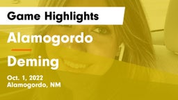 Alamogordo  vs Deming  Game Highlights - Oct. 1, 2022