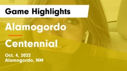 Alamogordo  vs Centennial  Game Highlights - Oct. 4, 2022