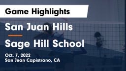 San Juan Hills  vs Sage Hill School Game Highlights - Oct. 7, 2022