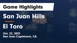 San Juan Hills  vs El Toro Game Highlights - Oct. 22, 2022