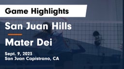 San Juan Hills  vs Mater Dei Game Highlights - Sept. 9, 2023