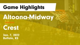Altoona-Midway  vs Crest  Game Highlights - Jan. 7, 2022