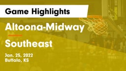 Altoona-Midway  vs Southeast  Game Highlights - Jan. 25, 2022