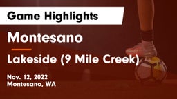 Montesano  vs Lakeside (9 Mile Creek) Game Highlights - Nov. 12, 2022