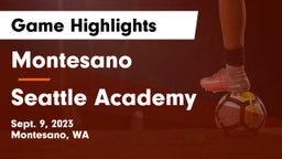 Montesano  vs Seattle Academy Game Highlights - Sept. 9, 2023