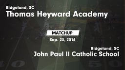 Matchup: Heyward Academy vs. John Paul II Catholic School 2016