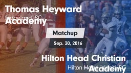 Matchup: Heyward Academy vs. Hilton Head Christian Academy  2016