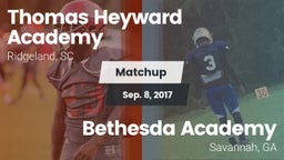 Matchup: Heyward Academy vs. Bethesda Academy 2017