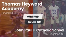 Matchup: Heyward Academy vs. John Paul II Catholic School 2017