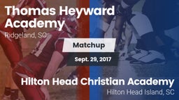 Matchup: Heyward Academy vs. Hilton Head Christian Academy  2017