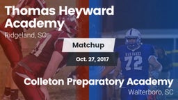 Matchup: Heyward Academy vs. Colleton Preparatory Academy 2017