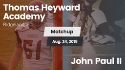 Matchup: Heyward Academy vs. John Paul II 2018