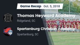 Recap: Thomas Heyward Academy  vs. Spartanburg Christian Academy  2018