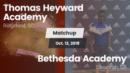 Matchup: Heyward Academy vs. Bethesda Academy 2018