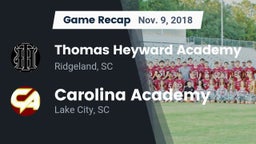 Recap: Thomas Heyward Academy  vs. Carolina Academy  2018