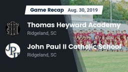 Recap: Thomas Heyward Academy  vs. John Paul II Catholic School 2019
