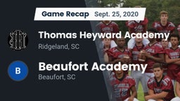 Recap: Thomas Heyward Academy  vs. Beaufort Academy 2020