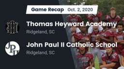 Recap: Thomas Heyward Academy  vs. John Paul II Catholic School 2020