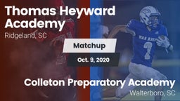 Matchup: Heyward Academy vs. Colleton Preparatory Academy 2020