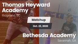 Matchup: Heyward Academy vs. Bethesda Academy 2020