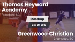 Matchup: Heyward Academy vs. Greenwood Christian  2020