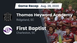 Recap: Thomas Heyward Academy  vs. First Baptist  2020