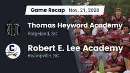 Recap: Thomas Heyward Academy  vs. Robert E. Lee Academy 2020