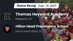 Recap: Thomas Heyward Academy  vs. Hilton Head Preparatory School 2020