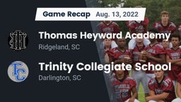 Recap: Thomas Heyward Academy vs. Trinity Collegiate School 2022