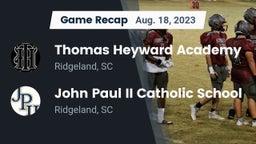 Recap: Thomas Heyward Academy vs. John Paul II Catholic School 2023