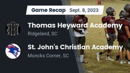 Recap: Thomas Heyward Academy vs. St. John's Christian Academy  2023