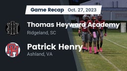 Recap: Thomas Heyward Academy vs. Patrick Henry  2023