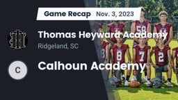 Recap: Thomas Heyward Academy vs. Calhoun Academy  2023