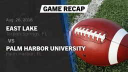 Recap: East Lake  vs. Palm Harbor University  2016