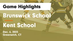 Brunswick School vs Kent School Game Highlights - Dec. 6, 2023