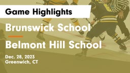 Brunswick School vs Belmont Hill School Game Highlights - Dec. 28, 2023