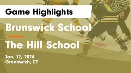 Brunswick School vs The Hill School Game Highlights - Jan. 12, 2024