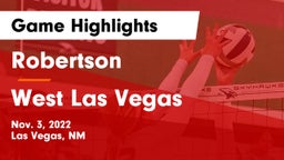 Robertson  vs West  Las Vegas Game Highlights - Nov. 3, 2022