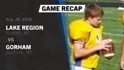 Recap: Lake Region  vs. Gorham  2016