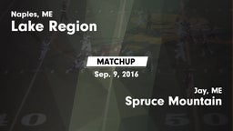 Matchup: Lake Region vs. Spruce Mountain  2016