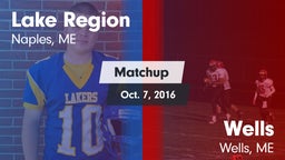 Matchup: Lake Region vs. Wells  2016