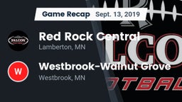 Recap: Red Rock Central  vs. Westbrook-Walnut Grove  2019