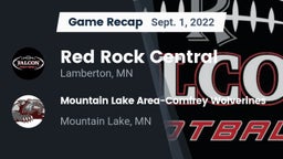 Recap: Red Rock Central  vs. Mountain Lake Area-Comfrey Wolverines 2022