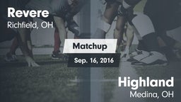 Matchup: Revere vs. Highland  2016