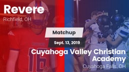Matchup: Revere  vs. Cuyahoga Valley Christian Academy  2019