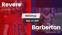 Matchup: Revere  vs. Barberton  2019