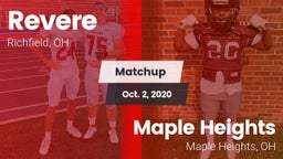 Matchup: Revere  vs. Maple Heights  2020