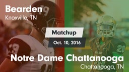 Matchup: Bearden vs. Notre Dame Chattanooga 2016